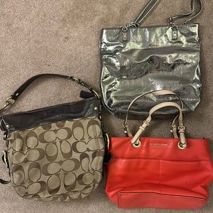 Old used designer handbag bundle